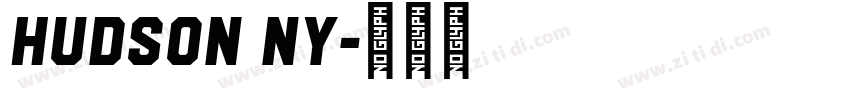 Hudson NY字体转换